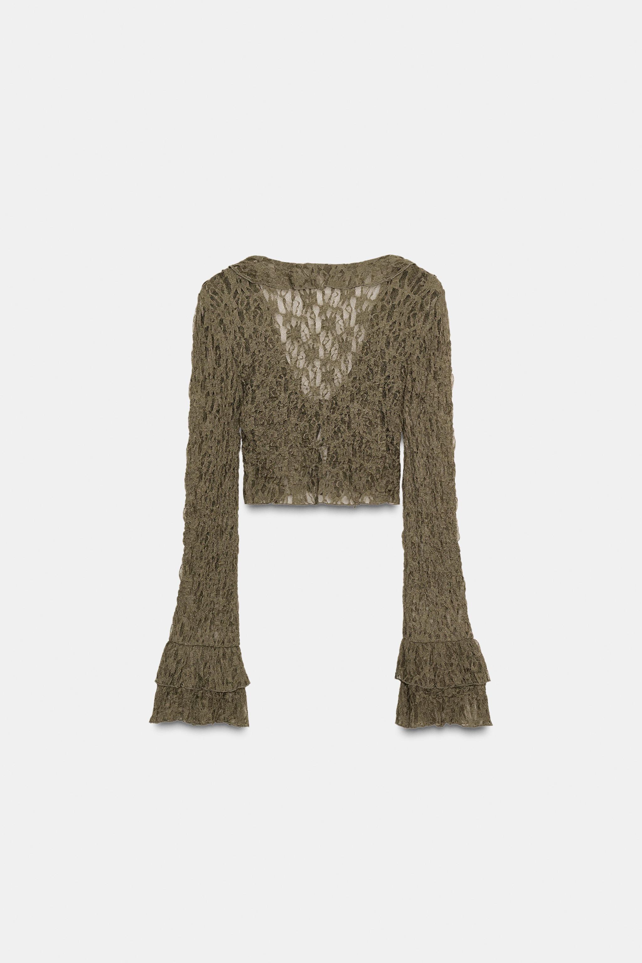 RUFFLED LACE SHORT JACKET